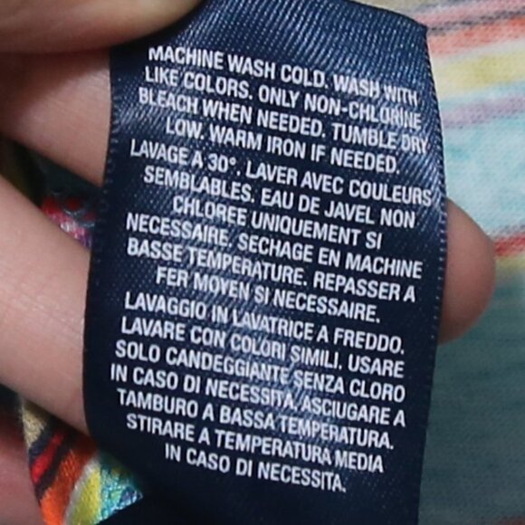 Ralph Lauren Girls Youth Button Tank Stripe Blue Maxi Long Dress - Picture 5 of 7